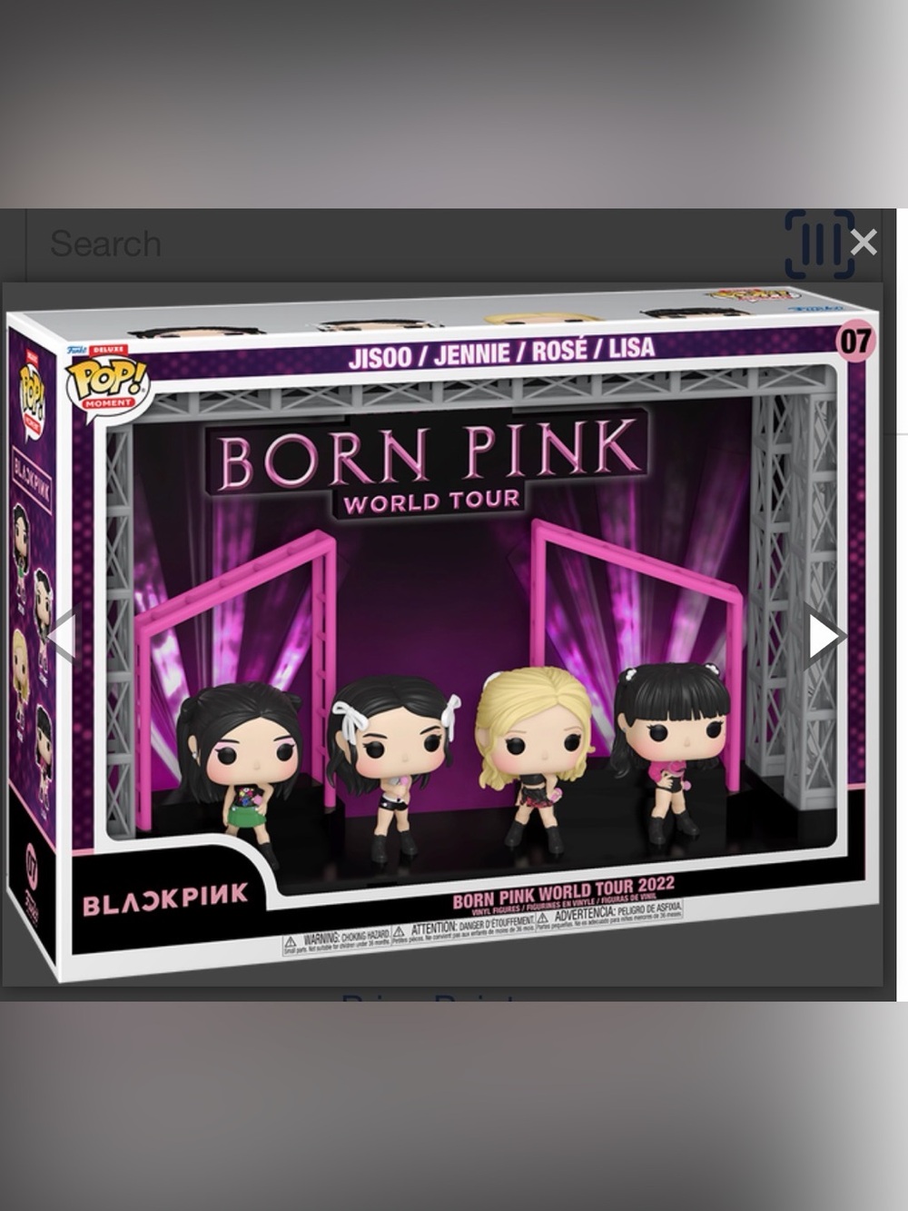 2024 Ltd Ed Blackpink Born Pink World Tour 2022 Jisoo,Jennie,Rose,Lisa Funko Pop